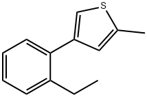 티오펜,4-(2-에틸페닐)-2-메틸-(9Cl) 구조식 이미지