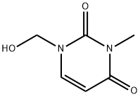 2,4(1H,3H)-Pyrimidinedione, 1-(hydroxymethyl)-3-methyl- Structure