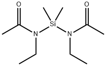 N,N'-(dimethylsilylene)bis[N-ethylacetamide] Structure