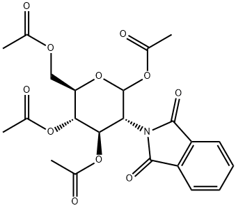 2-데옥시-2-N-프탈이미도-1,3,4,6-테트라-O-아세틸-D-글루코피라노스 구조식 이미지