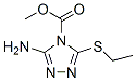 4H-1,2,4-Triazole-4-carboxylicacid,3-amino-5-(ethylthio)-,methylester(9CI) 구조식 이미지
