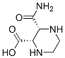 2-피페라진카르복실산,3-(아미노카르보닐)-,시스-(9CI) 구조식 이미지