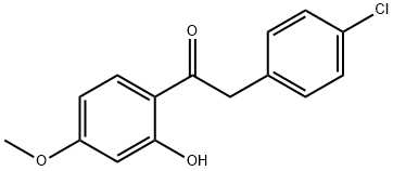 2-(4-Chlorophenyl)-1-(2-hydroxy-4-methoxyphenyl)ethanone Structure