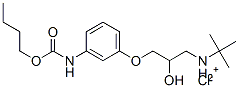 [3-[3-(butoxycarbonylamino)phenoxy]-2-hydroxy-propyl]-tert-butyl-azani um chloride Structure