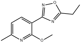 Pyridine, 3-(5-ethyl-1,2,4-oxadiazol-3-yl)-2-methoxy-6-methyl- (9CI) Structure