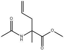 4-펜텐산,2-(아세틸아미노)-2-메틸-,메틸에스테르 구조식 이미지