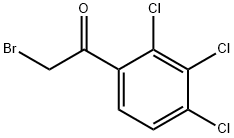 2-브로모-1-(2,3,4-트리클로로페닐)에탄-1-온 구조식 이미지