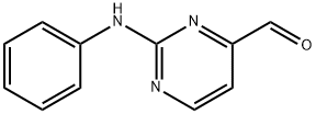 2-(페닐라미노)피리미딘-4-카브알데히드 구조식 이미지