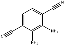 1,4-Benzenedicarbonitrile,  2,3-diamino- Structure