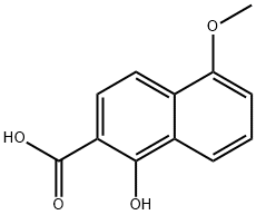 3-하이드록시-7-메톡시-2-나프탈렌카르복실산나트륨염 구조식 이미지