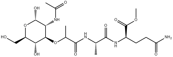 N-acetylmuramyl-alanylglutamine methyl ester Structure