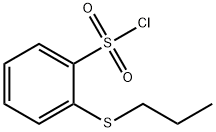 o-(propylthio)benzenesulphonyl chloride  Structure