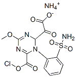 ammonium 2-chloro-N-[(4-methoxy-6-methyl-1,3,5-triazin-2-yl)carbamoyl]benzenesulphonamidate  Structure