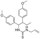 1-[1,2-bis(4-methoxyphenyl)butyl]-3-prop-2-enyl-thiourea 구조식 이미지