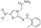 2-((2-Methylbenzoyl)imino)-5-nitro-3(2H)-thiazoleacetamide 구조식 이미지