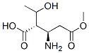 5-methyl hydrogen [2S-[2R*(R*),3S*]]-3-amino-2-(1-hydroxyethyl)glutarate Structure