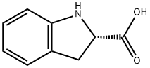 (S)-2,3-다이하이드로-1H-인돌-카복실릭애씨드 구조식 이미지