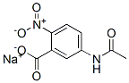 나트륨5-(아세틸아미노)-2-니트로벤조에이트 구조식 이미지