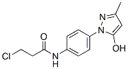 3-chloro-N-[4-(5-hydroxy-3-methyl-1H-pyrazol-1-yl)phenyl]propionamide 구조식 이미지