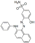 3-[[2-아닐리노-1-나프틸]아조]-4-하이드록시벤젠술폰아미드 구조식 이미지
