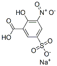 sodium hydrogen 3-nitro-5-sulphonatosalicylate Structure