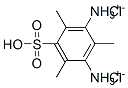 2,4,6-trimethyl-5-sulpho-m-phenylenediammonium dichloride Structure