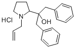 1-Allyl-alpha,alpha-dibenzyl-2-pyrrolidinemethanol hydrochloride Structure