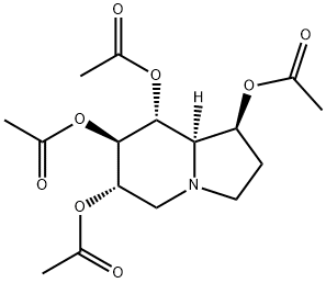 1,6,7,8-인돌리진테트롤,옥타하이드로-,테트라아세테이트(에스테르),(1S,6S,7R,8R,8aR)- 구조식 이미지