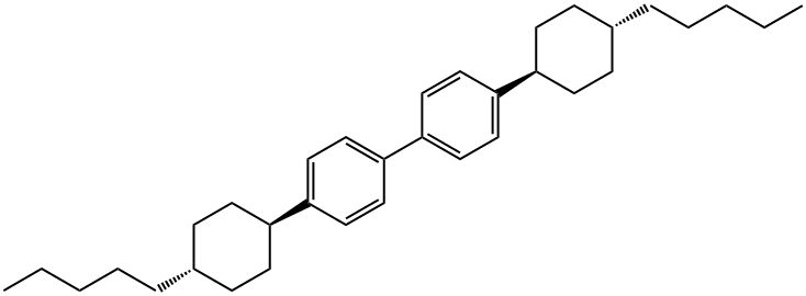 [trans(trans)]-4,4'-bis(4-pentylcyclohexyl)biphenyl Structure