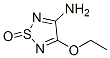 1,2,5-Thiadiazol-3-amine,  4-ethoxy-,  1-oxide Structure