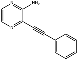 3-(Phenylethynyl)pyrazin-2-amine Structure