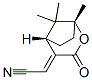 Acetonitrile, [(1R,5S)-1,8,8-trimethyl-3-oxo-2-oxabicyclo[3.2.1]oct-4-ylidene]-, (2E)- (9CI) 구조식 이미지