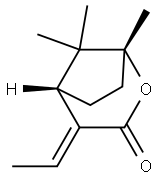 2-Oxabicyclo[3.2.1]octan-3-one,4-ethylidene-1,8,8-trimethyl-,(1R,4E,5S)-(9CI) Structure