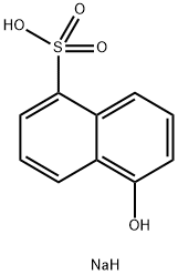 5-Hydroxy-1-naphthalenesulfonic acid sodium salt 구조식 이미지