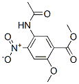 메틸5-(아세틸아미노)-2-메톡시-4-니트로벤조에이트 구조식 이미지