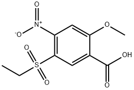 5-(에틸술포닐)-4-니트로-o-아니스산 구조식 이미지