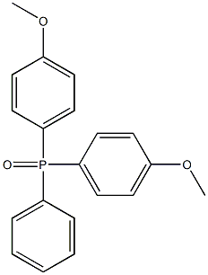 BIS(4-METHOXYPHENYL)PHENYLPHOSPHINE OXIDE Structure