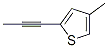 Thiophene, 4-methyl-2-(1-propynyl)- (9CI) Structure