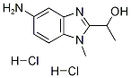 1-(5-amino-1-methyl-1H-benzimidazol-2-yl)ethanol(SALTDATA: 2HCl) 구조식 이미지