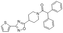 1-(2,2-DIPHENYL-1-OXOETHYL)-4-[3-(THIEN-2-YL)-1,2,4-OXADIAZOL-5-YL]PIPERIDINE 구조식 이미지