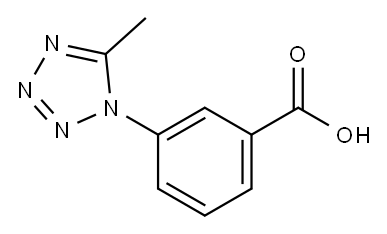 Benzoic acid, 3-(5-methyl-1H-tetrazol-1-yl)- (9CI) Structure