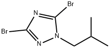 1H-1,2,4-Triazole, 3,5-dibromo-1-(2-methylpropyl)- 구조식 이미지