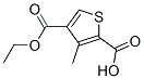 2,4-Thiophenedicarboxylicacid,3-methyl-,4-ethylester(9CI) Structure