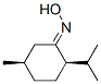 Cyclohexanone, 5-methyl-2-(1-methylethyl)-, oxime, (2R,5R)- (9CI) Structure