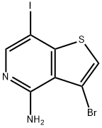 3-bromo-7-iodo-Thieno[3,2-c]pyridin-4-amine Structure