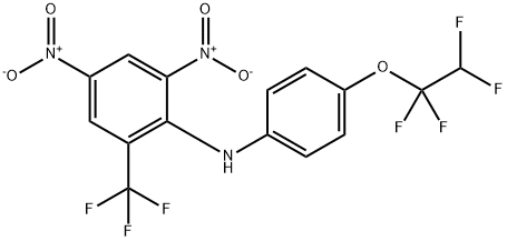2,4-Dinitro-N-(4-(1,1,2,2-tetrafluoroethoxy)phenyl)-6-(trifluoromethyl )benzenamine 구조식 이미지