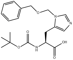 N-Boc-N'-benzyloxymethyl-L-histidine 구조식 이미지