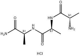 H-ALA-ALA-ALA-NH2 HCL Structure