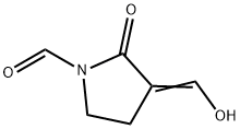 1-Pyrrolidinecarboxaldehyde, 3-(hydroxymethylene)-2-oxo- (9CI) Structure