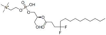 1,2-4,4-디플루오로미리스토일-sn-글리세로-3-포스포릴콜린 구조식 이미지